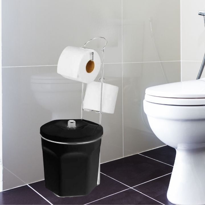 Suporte de Papel Higiênico Com Cesto De Lixo