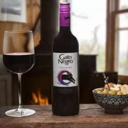 Vinho Tinto Seco Chileno Carménère 750ml Gato Negro