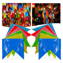 Kit 200 Metros De Bandeirinha Festa Junina Atacado