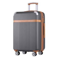 Mala de Viagem Grande Athena 30kg Rígida ABS com 4 Rodas duplas 360º e Trava de segredo númerico