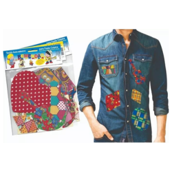 Retalho Remendo Tecido Adesivo Roupa Caipira Festa Junina Quadrilha Sortidos 10 unidades