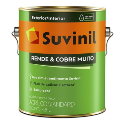 Tinta para paredes acrílico 3,6L - Branco - 50308370